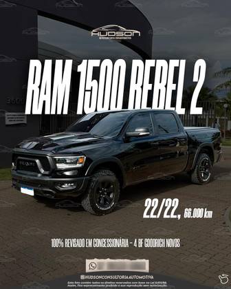 RAM 1500 5.7 V8 GASOLINA REBEL CD 4X4 AUTOMÁTICO RAM 1500 5.7 V8 GASOLINA REBEL CD 4X4 AUTOMÁTICO